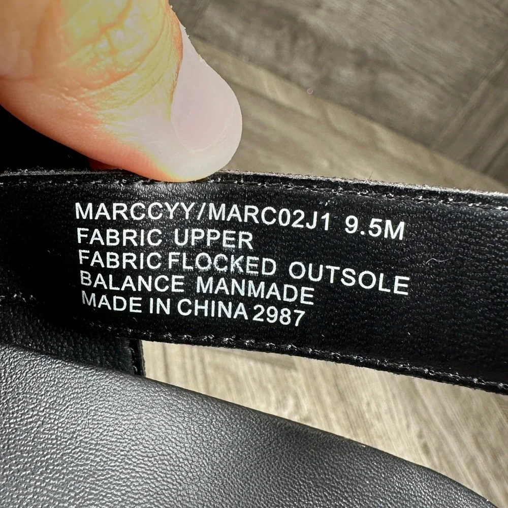 Madden Girl Marccyy Sandals Womens 9.5 Black Platform Espadrille NEW